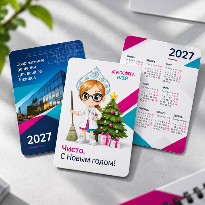 Карманные календари заказать в Барнауле типография Атмосфера