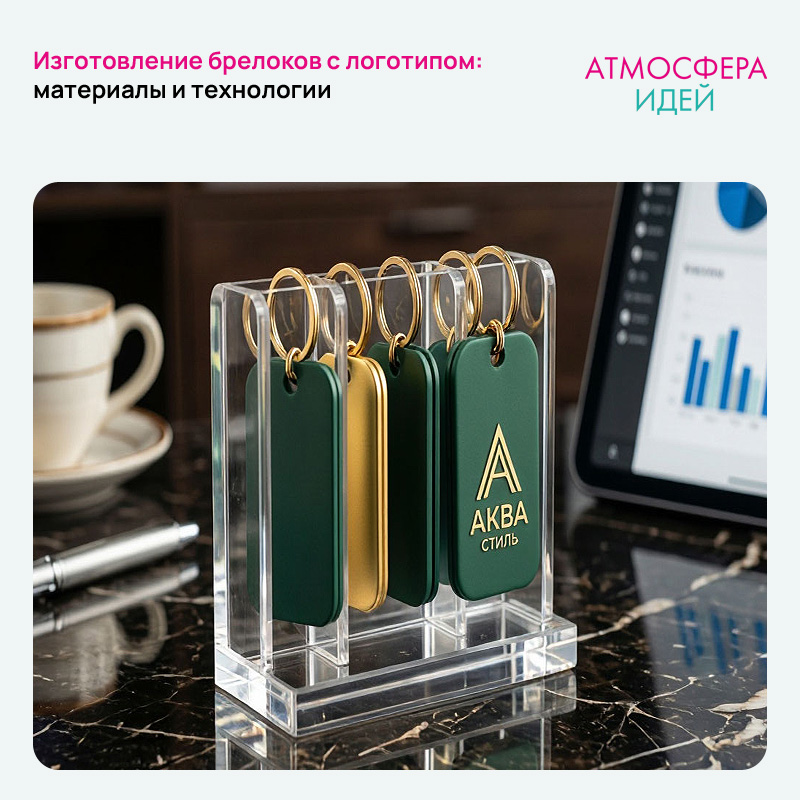 Изготовление брелоков с логотипом: материалы и технологии в Барнауле